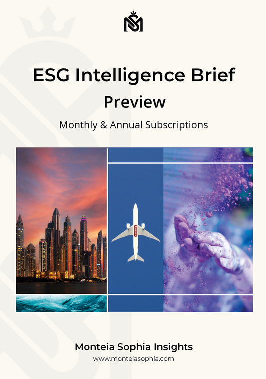 Monteia Sophia ESG Intelligence Brief